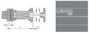 Зажимное устройство для пилы Leuco с HSK 63F  