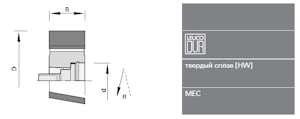 Фреза Leuco CM HW для кромки HSK 25R - Homag  