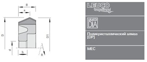Фреза алмазная Leuco CM DP для фаски - Brandt  