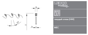Подрезные дисковые пилы Leuco HW F для дробителей