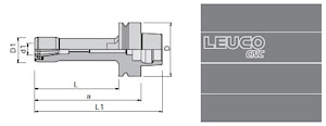 Цанговые патроны Leuco Sistemy ER32 с хвостовиком HSK 63F