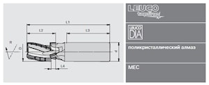 Высокопроизводительные алмазные концевые фрезы Leuco CM Z=3+3
