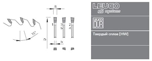 Торцовые дисковые пилы Leuco HW G5 для домостроительных линий  