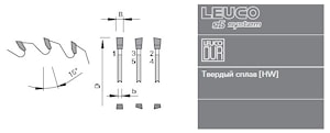 Торцовые дисковые пилы Leuco HW G5 для домостроительных линий