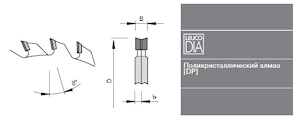 Алмазные подрезные пилы Leuco DP составные