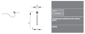 Пазовая алмазная фреза Leuco DP - Lamello