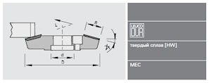 Фреза кромочная Leuco для снятия фаски - Homag